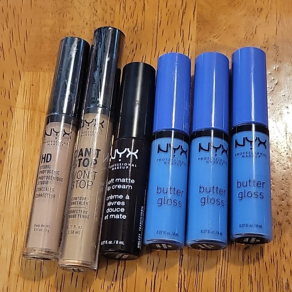 NYX Professional Make up bundle NWT Concealer, Butter Gloss, lip cream